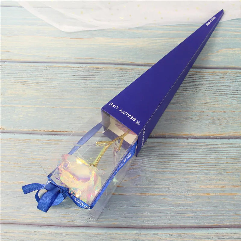 Rosa Eterna Galaxia Oro 24K Lujo