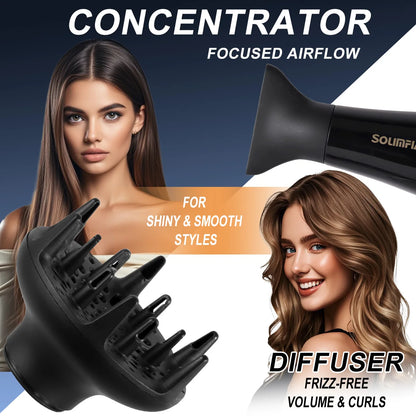 Secador de Pelo Profesional Surker 2000W - 6 Niveles de Temperatura - zyntrixe