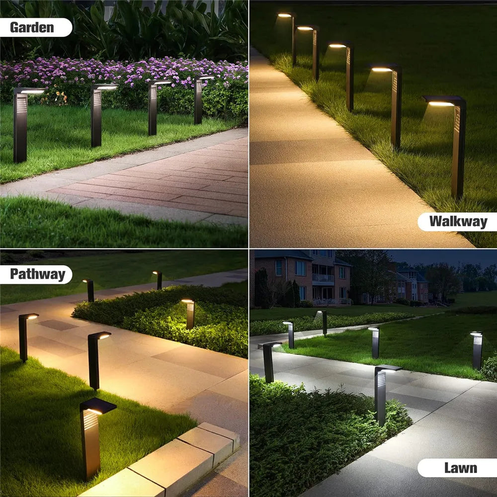 Garden Lights Outdoor Decoration Solar Lawn Lights Waterproof LED light for Yard Pathway Landscape Bollard Solar Power Lighting