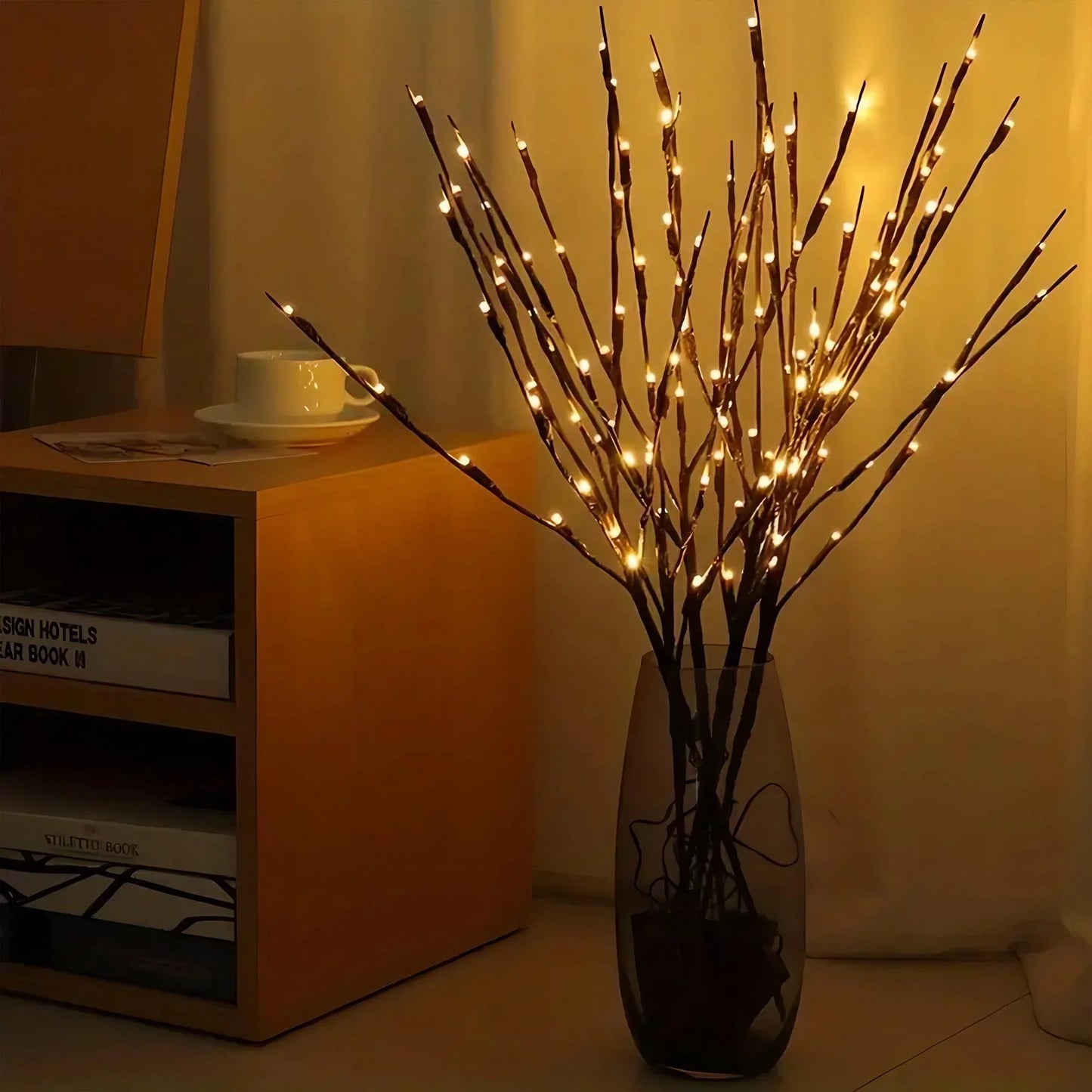 Ramas Árbol LED USB 60 Luces Navidad