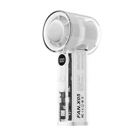 Mini Ventilador Portátil USB 3000mAh Recargable