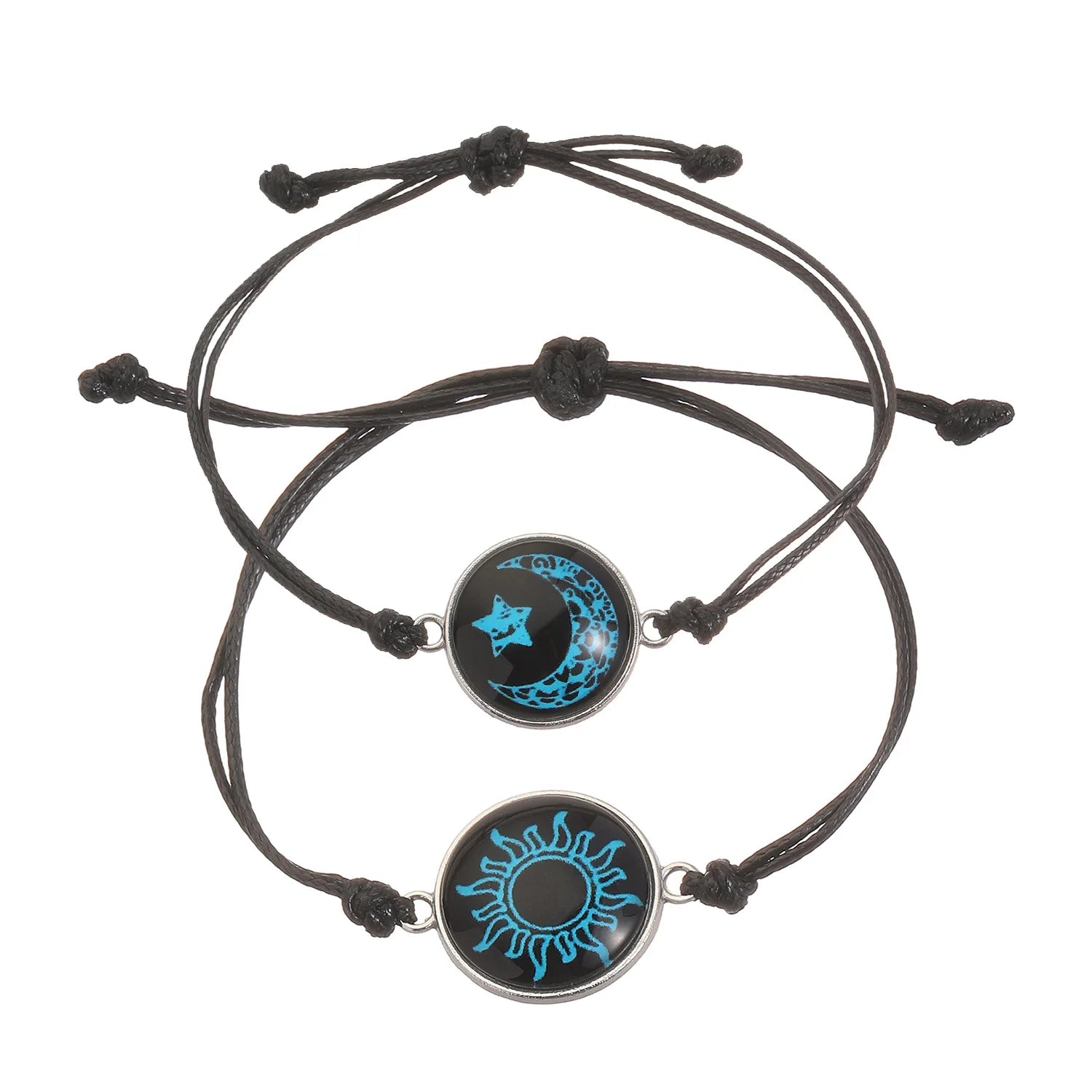 Luminous Sun & Moon Couple Bracelets - Matching His & Hers Jewelry Set - zyntrixe