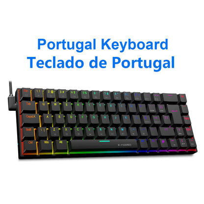 E-YOOSO Z686 RGB Mechanical Gaming Keyboard - 68 Keys - Hot Swap Red Switch - zyntrixe