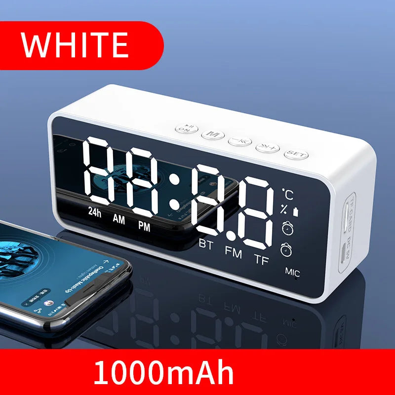 Bluetooth Speaker Alarm Clock with FM Radio - Portable Wireless Mini Speaker - zyntrixe