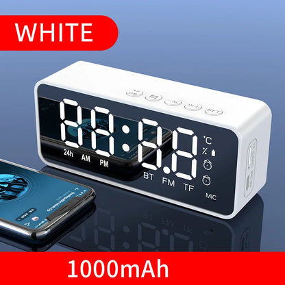 Bluetooth Speaker Alarm Clock with FM Radio - Portable Wireless Mini Speaker - zyntrixe