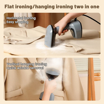 Plancha de Vapor Portátil 1500W - Vaporizador Eléctrico de Mano para Ropa - zyntrixe
