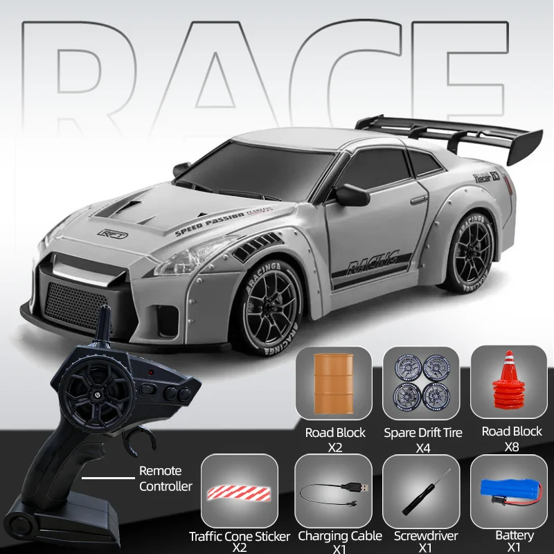 Coche RC Drift 4WD 1:24 con Luces LED - Edición Limitada