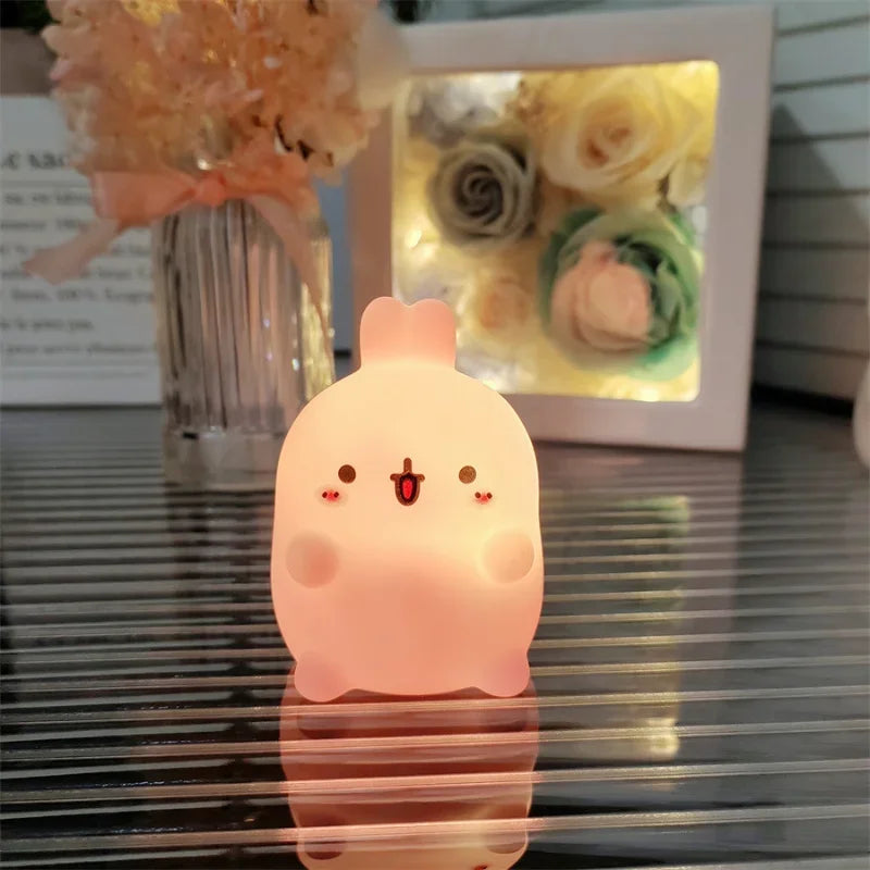 Lámpara de Mesa LED Diseño Conejo - Luz Nocturna Decorativa para Dormitorio