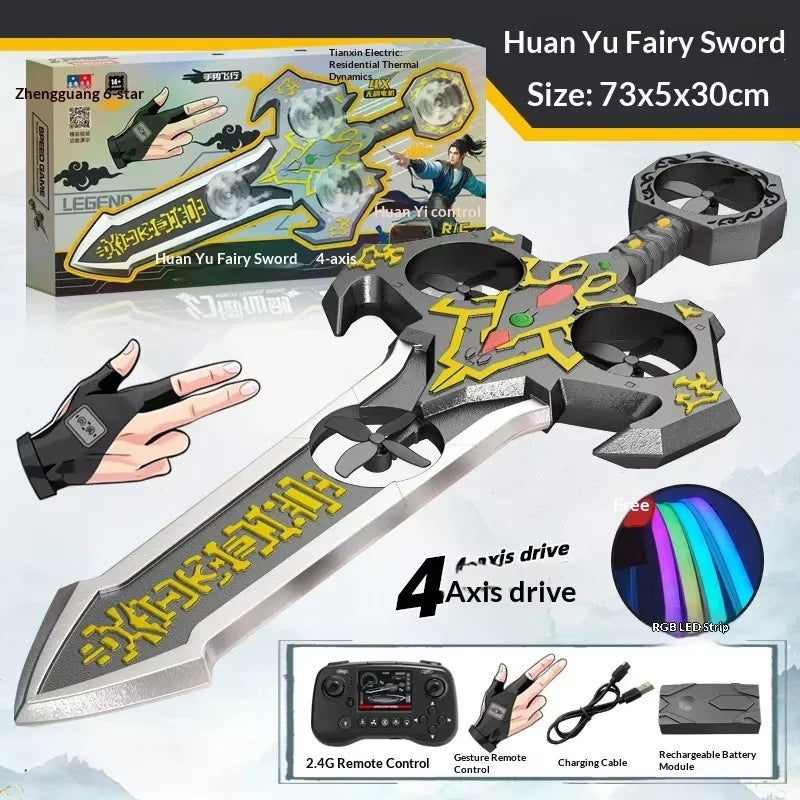 Dron Espada Voladora 70cm RC - 3 Velocidades Giros 360° Control Remoto