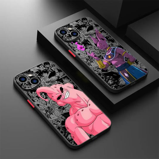 Funda iPhone Dragon Ball Beerus Majin Buu