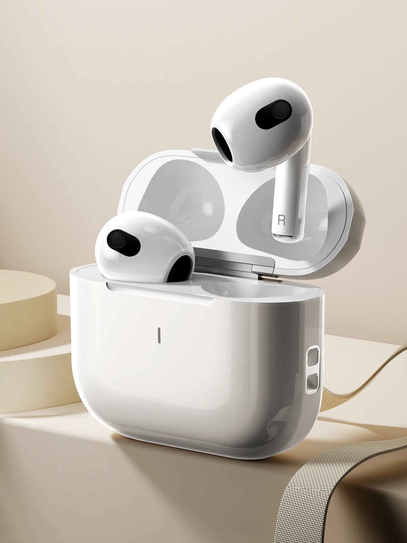 Wireless Sports Bluetooth Earphones - Airpods Style with Microphone for iPhone & Android