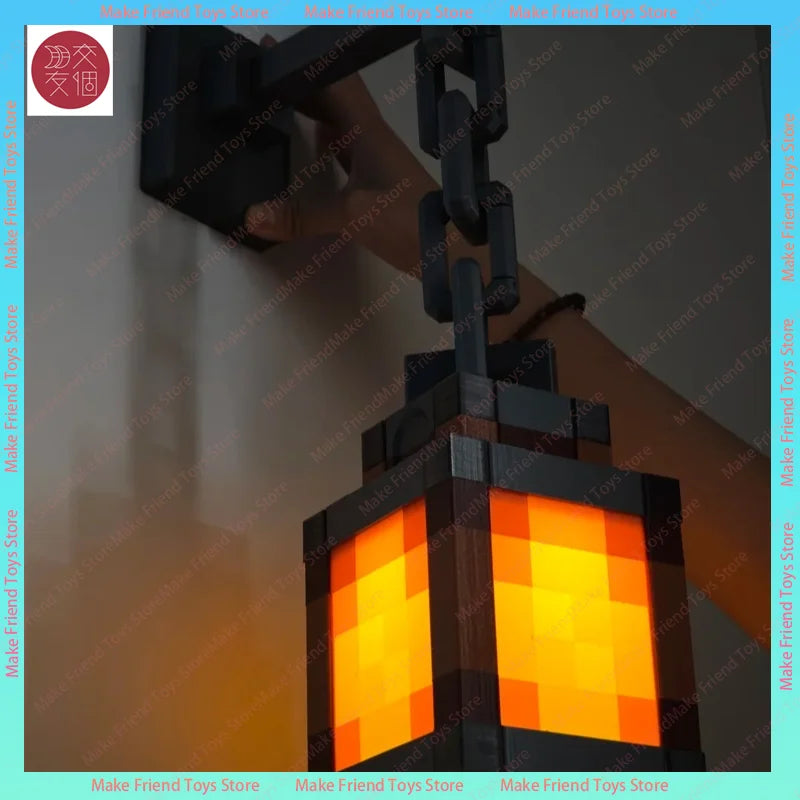 Lámpara LED Antorcha Gaming Minecraft - Luz Nocturna USB-C Multicolor Control Remoto