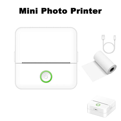 Mini Impresora Térmica Portátil Bluetooth 57mm - Sin Tinta Stickers Fotos DIY
