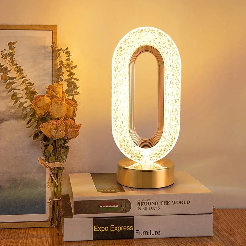 Lámpara Luna Cristal 3D LED