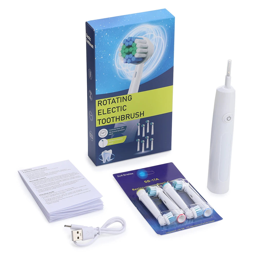 Electric Toothbrush Rechargeable - 5 Modes Rotating Sonic Brush