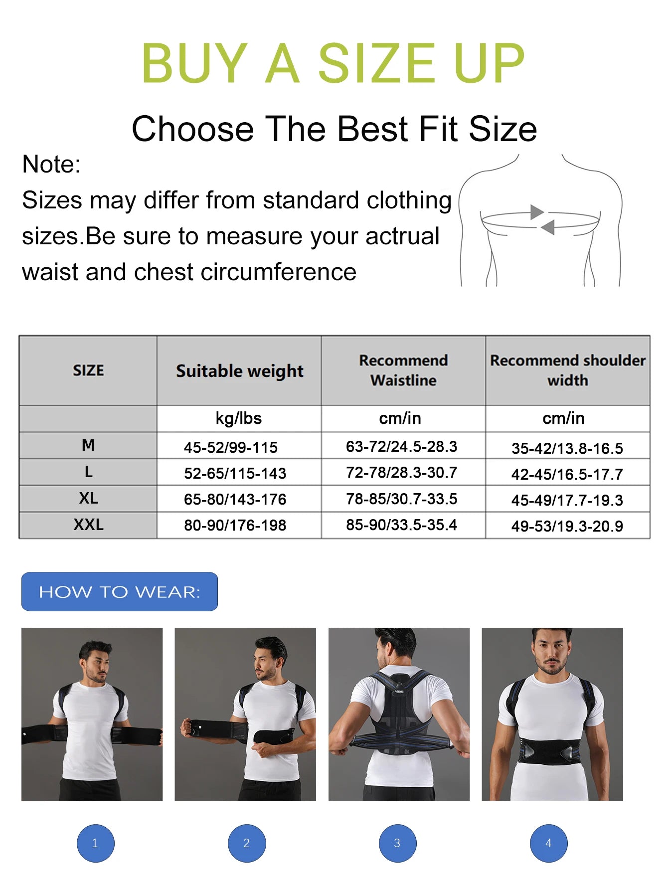 Corrector de Postura Ajustable para Hombre y Mujer - Soporte Lumbar Espalda