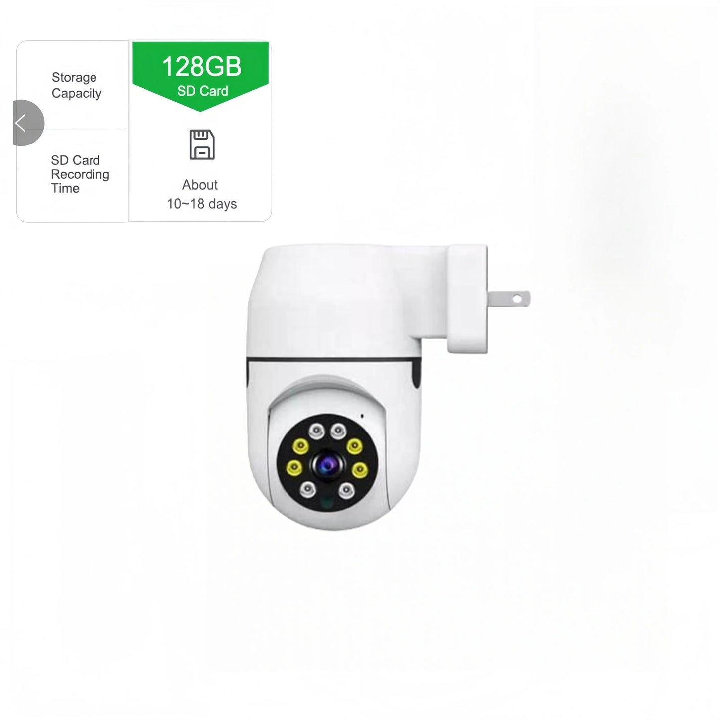 Cámara Seguridad WiFi 360° 2MP Visión Nocturna Smart