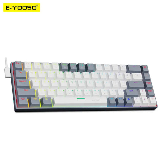 E-YOOSO Z686 RGB Mechanical Gaming Keyboard - 68 Keys - Hot Swap Red Switch - zyntrixe