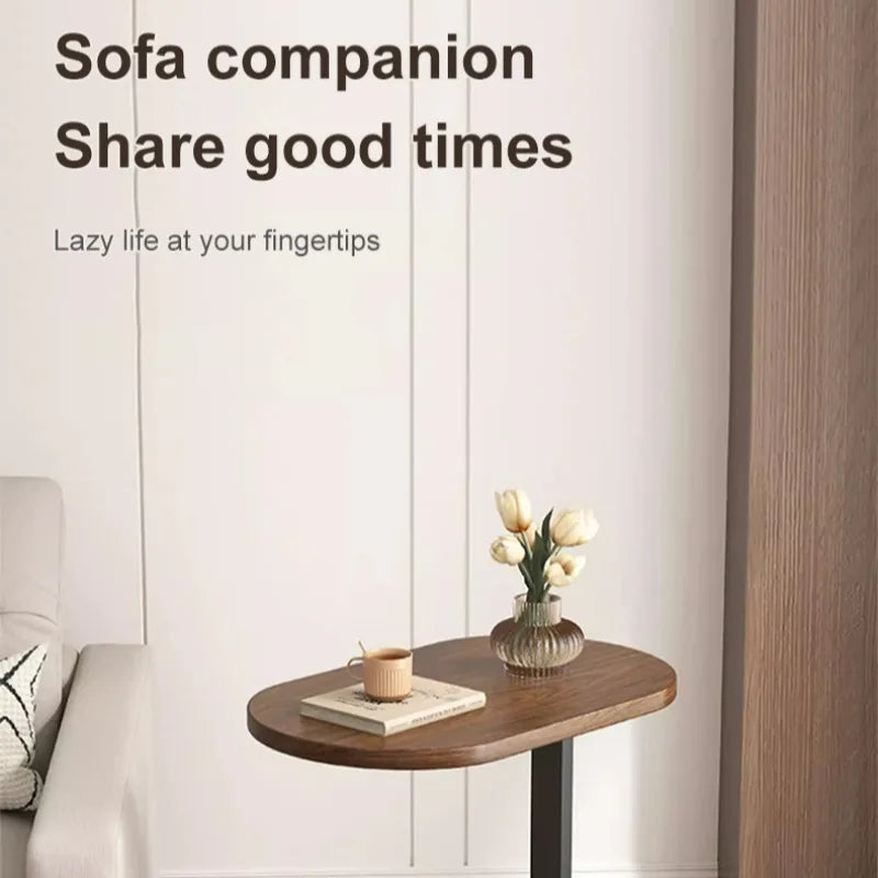 Modern C-Shape Side Table - Movable Sofa Coffee Table - zyntrixe