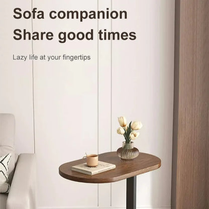 Modern C-Shape Side Table - Movable Sofa Coffee Table - zyntrixe