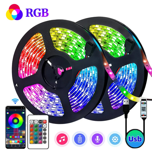 LED Strip Lights RGB 3535 ,5V 1M-30M,16 million colors, RGB , Led Strip Lighting Music Sync, Color Changing for Party Home - zyntrixe