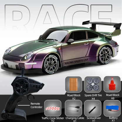 Coche RC Drift 4WD 1:24 con Luces LED - Edición Limitada