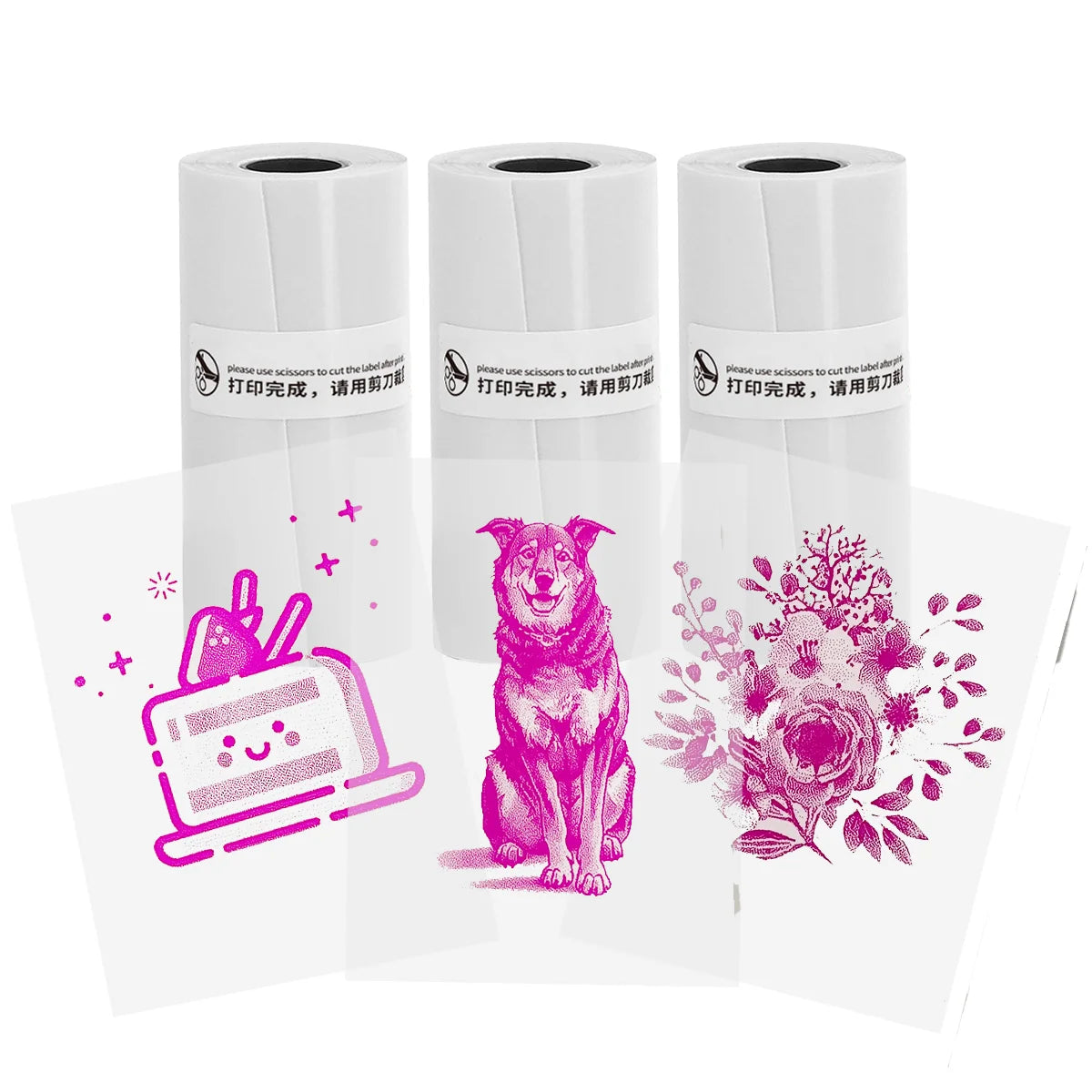 Mini Impresora Térmica Portátil Bluetooth 57mm - Sin Tinta Stickers Fotos DIY