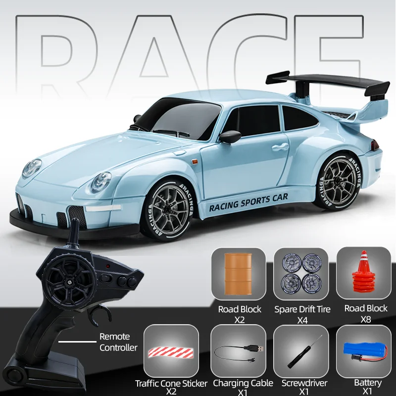 Coche RC Drift 4WD 1:24 con Luces LED - Edición Limitada
