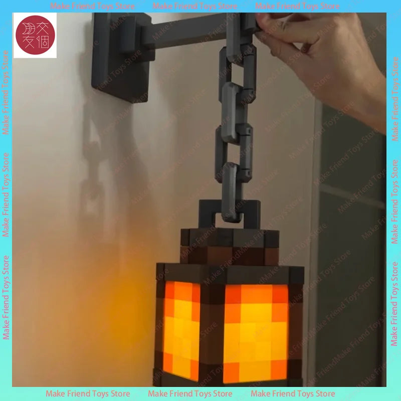 Lámpara LED Antorcha Gaming Minecraft - Luz Nocturna USB-C Multicolor Control Remoto