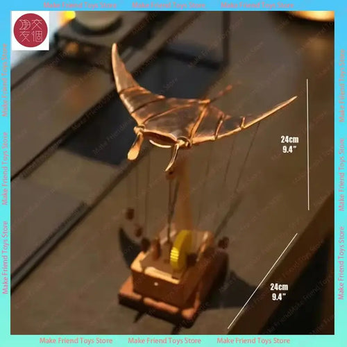 Mantarraya Biónica Eléctrica de Madera - Ornamento Decorativo Hecho a Mano