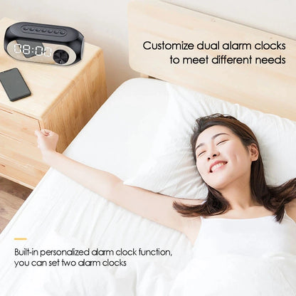 Bluetooth Speaker Alarm Clock with FM Radio - Portable Wireless Mini Speaker - zyntrixe