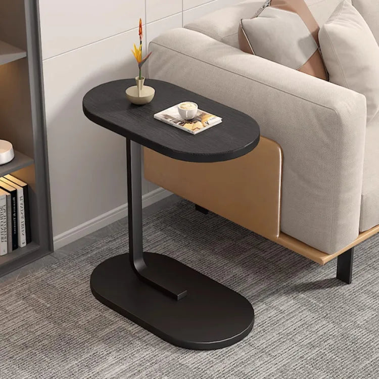Modern C-Shape Side Table - Movable Sofa Coffee Table - zyntrixe