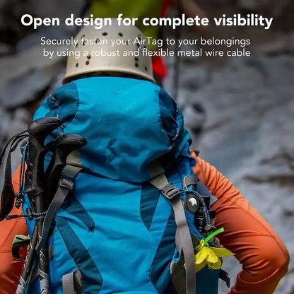 Soporte Seguro para Apple AirTag con Cable - Llavero Protector Antipérdida - zyntrixe