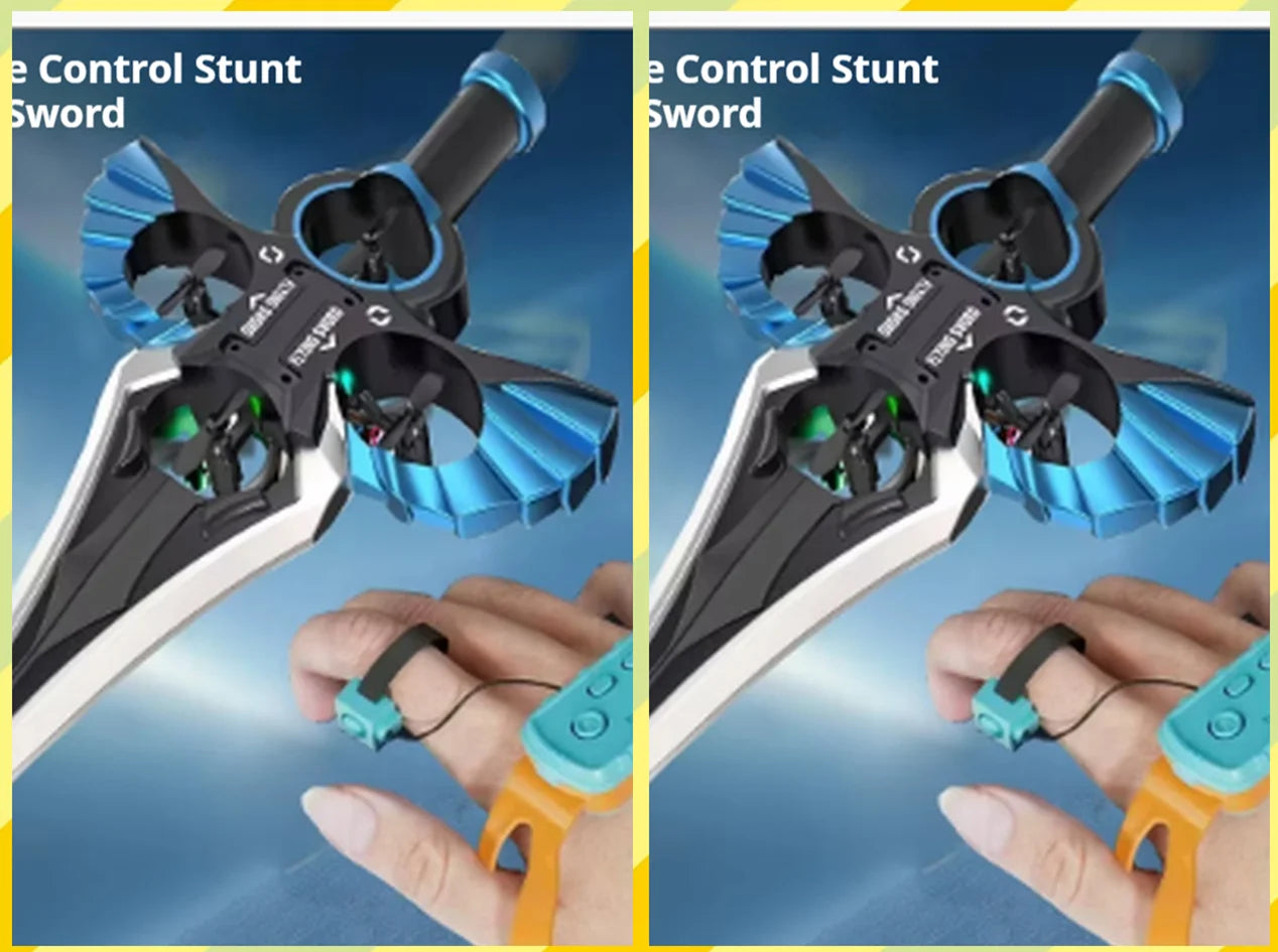 Remote Flying Sword Remote Controlled Stunt Flying Sword New Stunt Remote Controlled Airplane 360 Gesture Remote Control Sword - zyntrixe