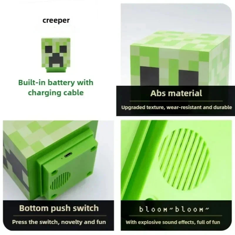 Lámpara LED Gaming Creeper - Luz Nocturna Minecraft