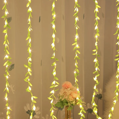Guirnalda LED Hojas Sauce 2M Boho