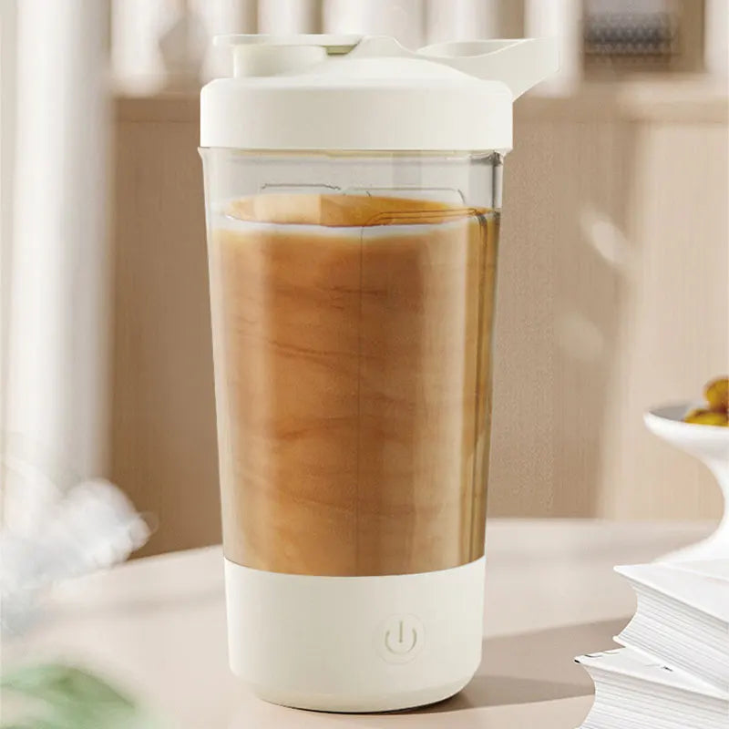 Taza Mezcladora Eléctrica Automática USB - Batidora Portátil 400ml para Proteínas y Batidos