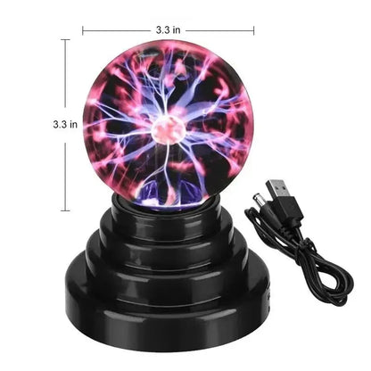 Bola de Plasma Mágica 3/4/5/6 Pulgadas - Lámpara LED Táctil Decorativa - zyntrixe