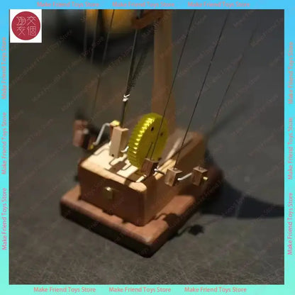 Mantarraya Biónica Eléctrica de Madera - Ornamento Decorativo Hecho a Mano