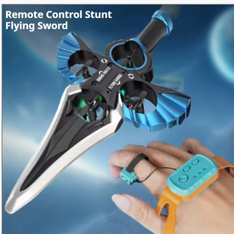 Remote Flying Sword Remote Controlled Stunt Flying Sword New Stunt Remote Controlled Airplane 360 Gesture Remote Control Sword - zyntrixe