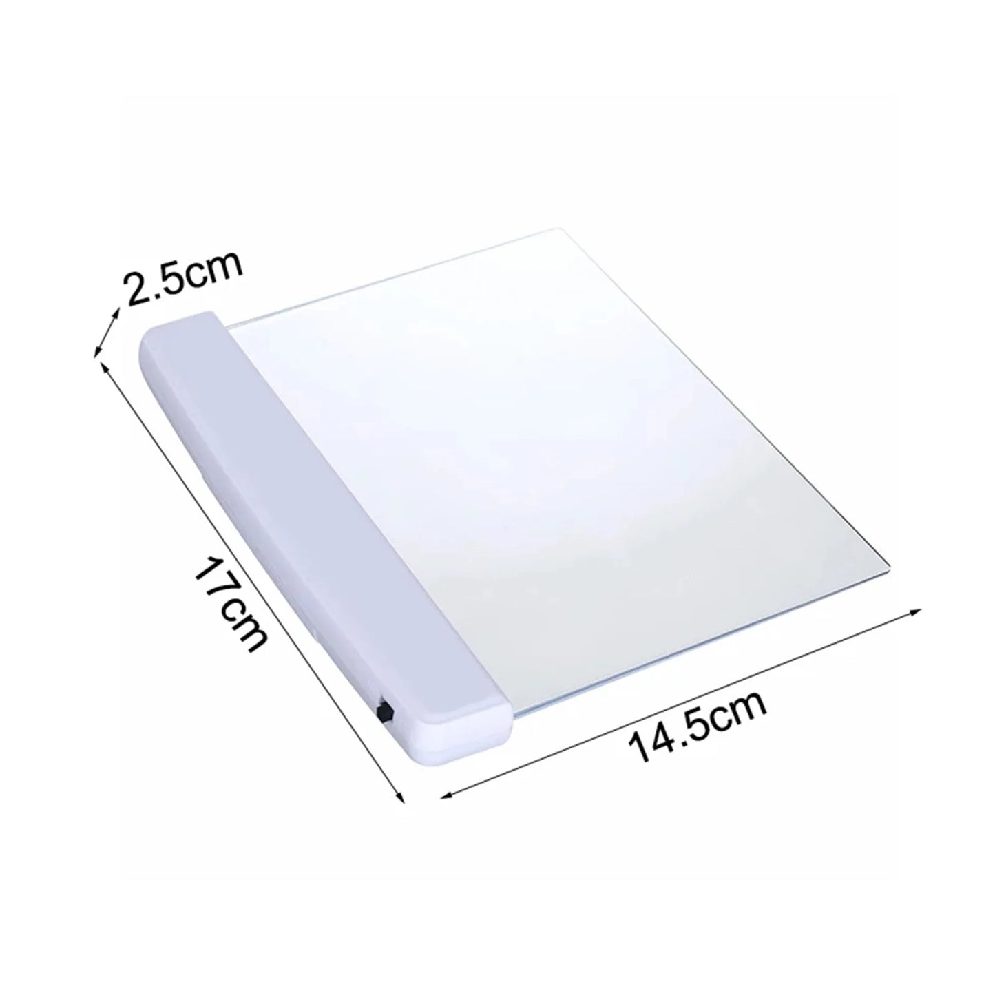 1 PCS Rechargeable Flat LED Book Light For Reading In Bed Ultra Thin Wireless Bookmark Lamp Panel For Night Use Page Illuminator - zyntrixe