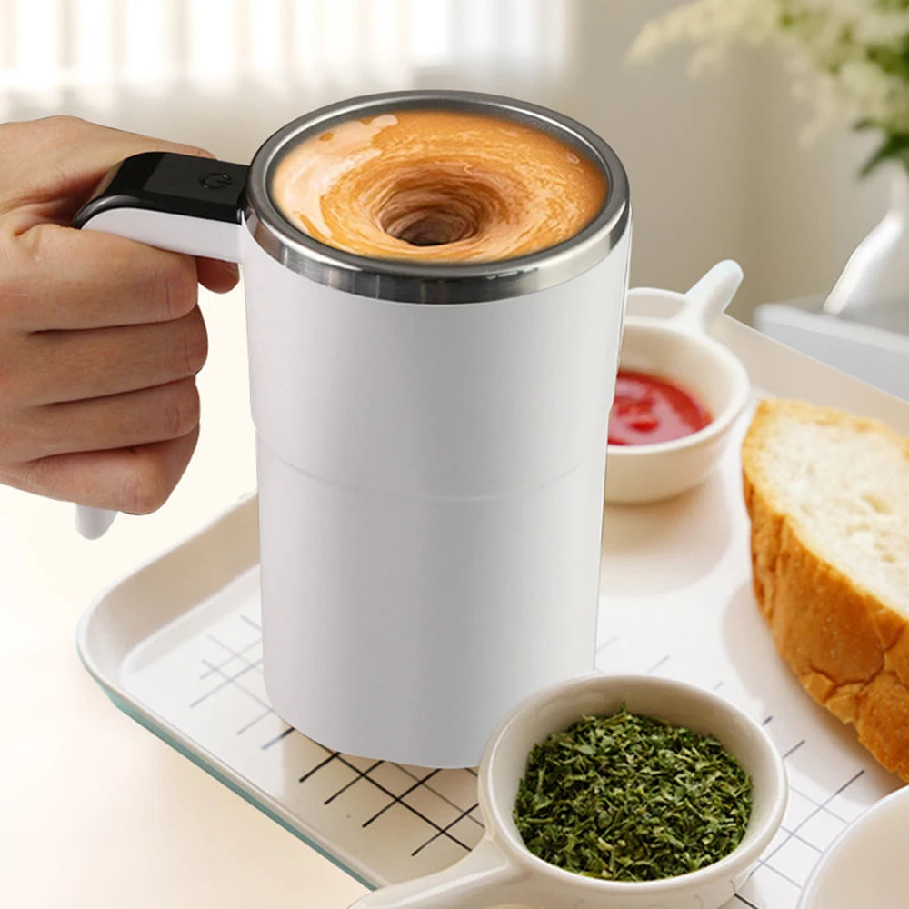 Electric Self-Stirring Mug 380ml - Rechargeable with Temperature Sensor - zyntrixe