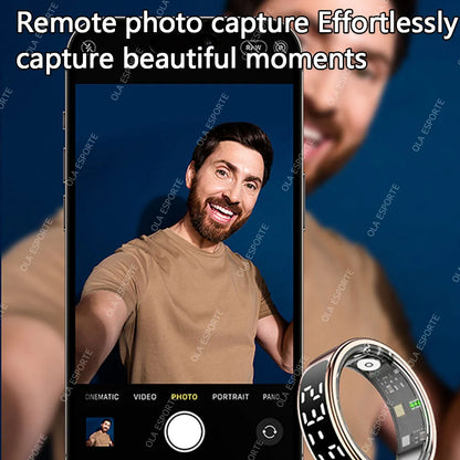 2026 Smart Ring - Touch Display Screen with Wireless Charging - zyntrixe