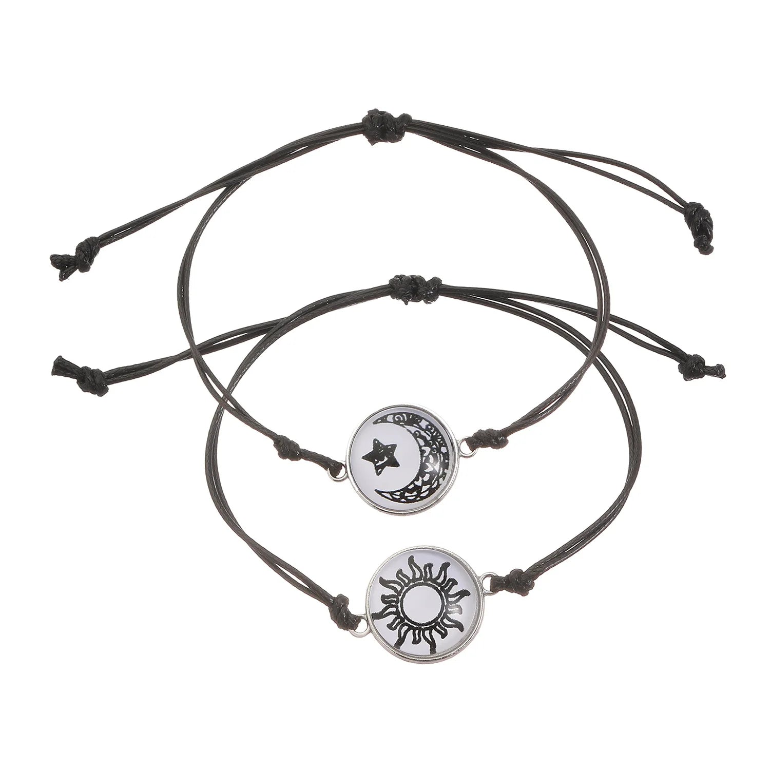 Luminous Sun & Moon Couple Bracelets - Matching His & Hers Jewelry Set - zyntrixe