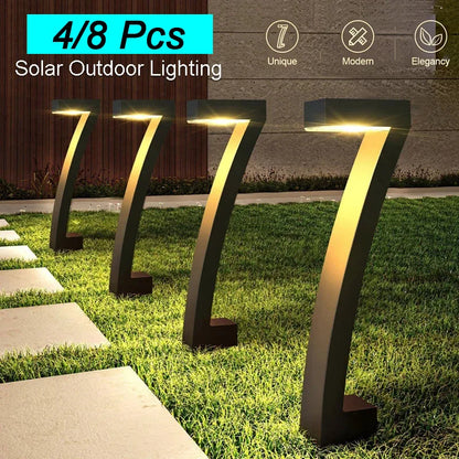 4/8 Pcs Solar LED Light Garden Lights Outdoor Lighting IP65 Waterproof Lawn Path Spotlight for Yard Driveway Walkway Patio Decor