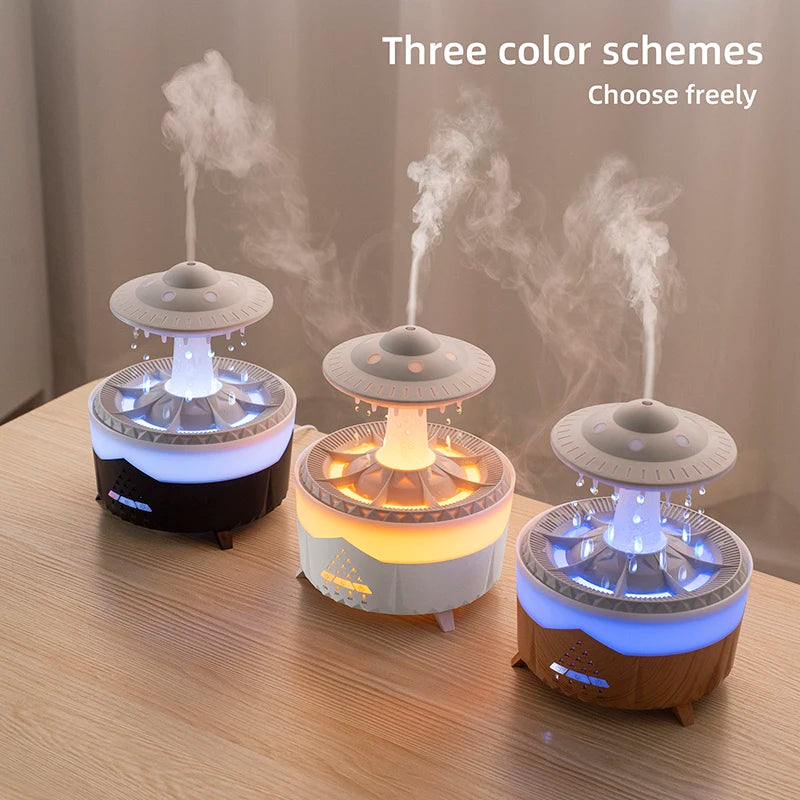 UFO Raindrop Humidifier - USB Aromatherapy Diffuser with LED Lights - zyntrixe
