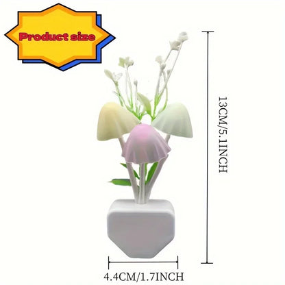 Energy-Saving LED Mushroom Night Light - Auto On/Off Antique Decor - zyntrixe