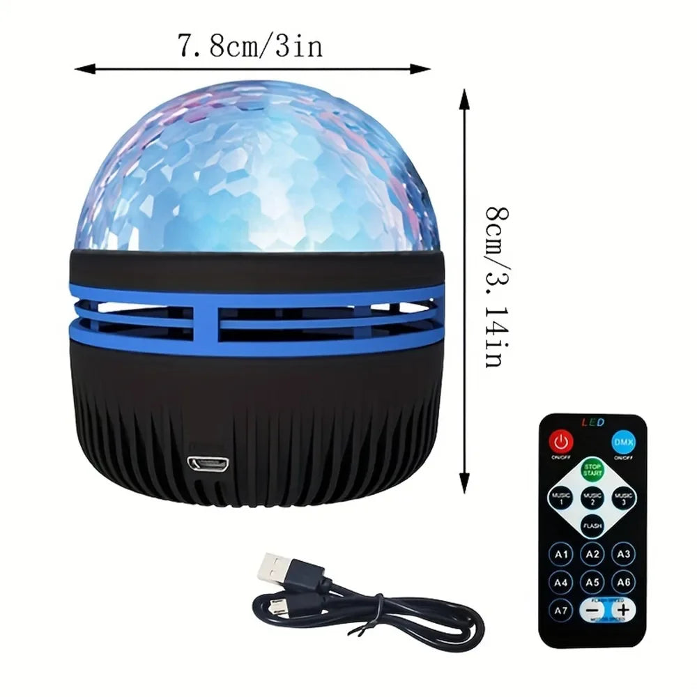 LED Starry Night Sky Projector Aurora USB Remote Control RGB Galaxy Light 7 Modes for Home Bedroom Game Room Party Decoration - zyntrixe