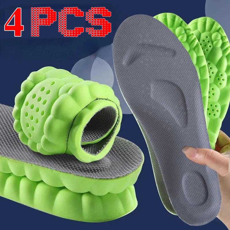 Plantillas de Masaje 4D Ortopédicas - Soporte Arco Pie Deportivas Unisex
