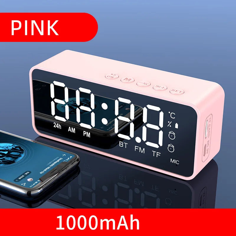 Bluetooth Speaker Alarm Clock with FM Radio - Portable Wireless Mini Speaker - zyntrixe